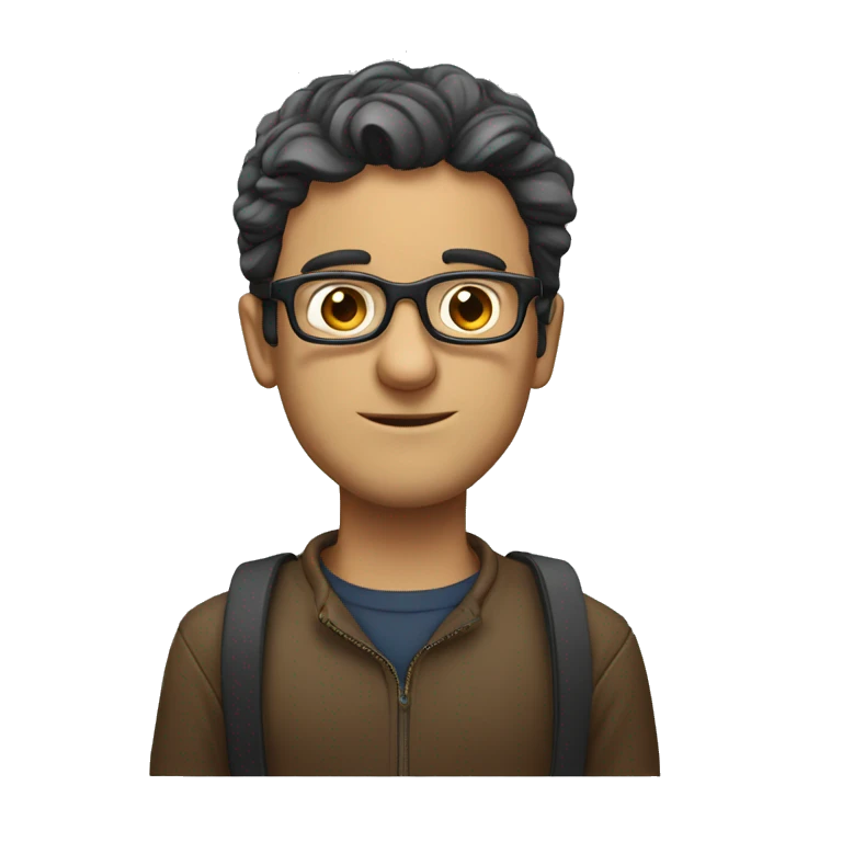 Geza Molnar with glasses emoji