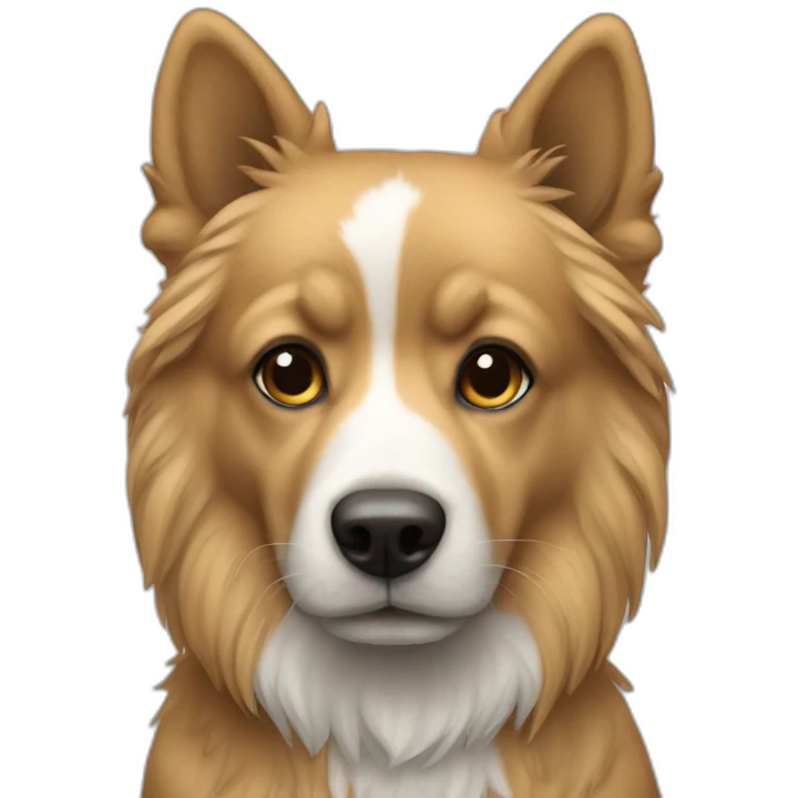 Un chien emoji