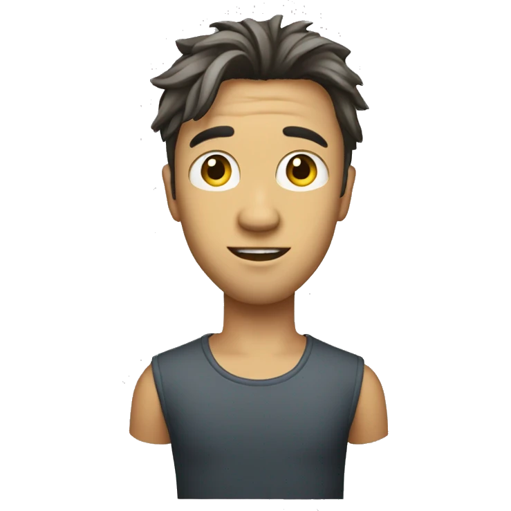 guy with mullet with chizzled jawline and big ish ears emoji