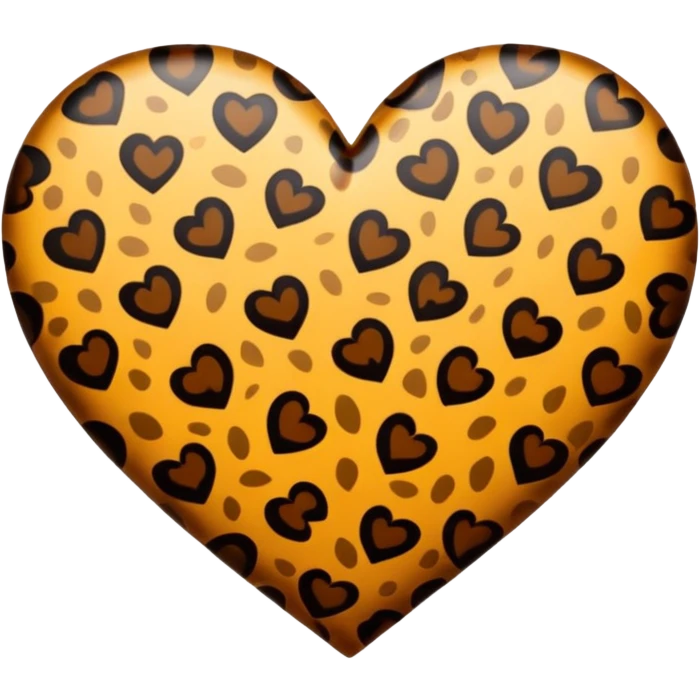 Cuore leopardato  emoji