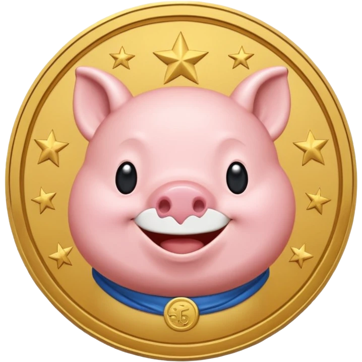 a meme coin of Wojak looks like moonpig emoji