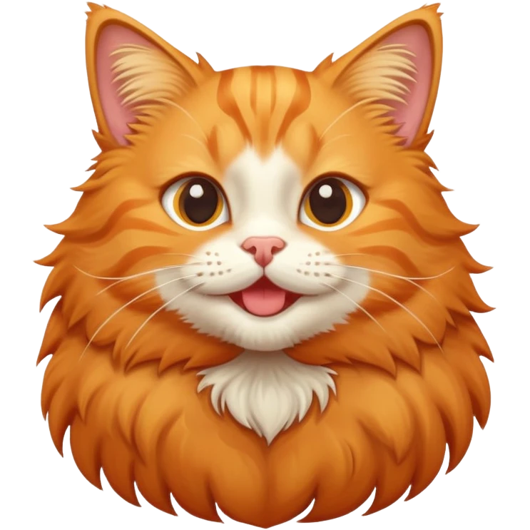 happy orange tabby cat emoji