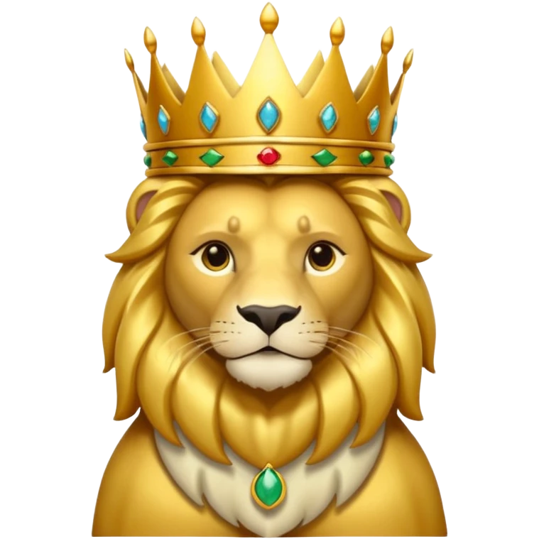 León con corona emoji