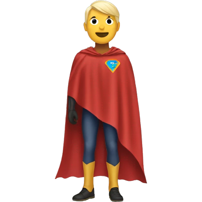 super hero cape emoji