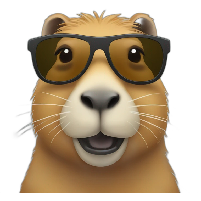 capybara with sunglasses emoji