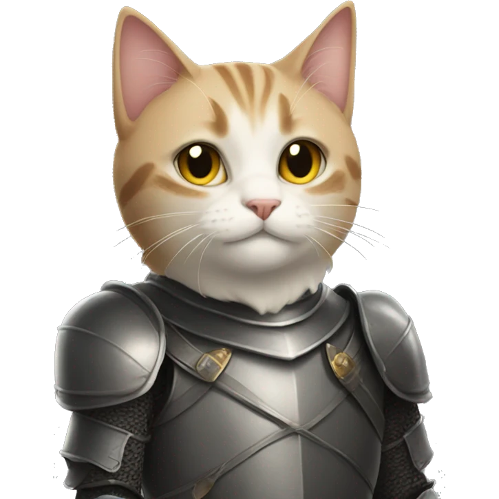 Cat knight emoji