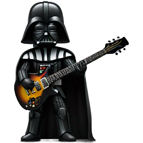Darth Vader tocando guitarra  emoji