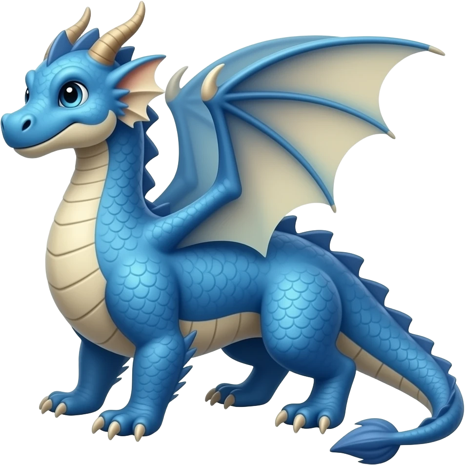 🐉 this emoji but blue color emoji