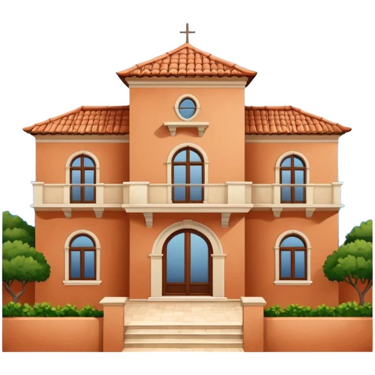 Mediterranean villa with terracotta roof emoji