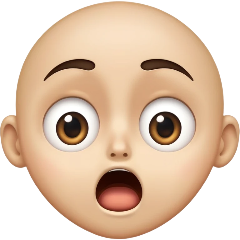 shocked face with wide open eyes and open mouth emoji