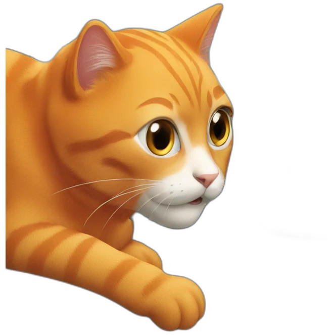 orange cat fixing a car emoji