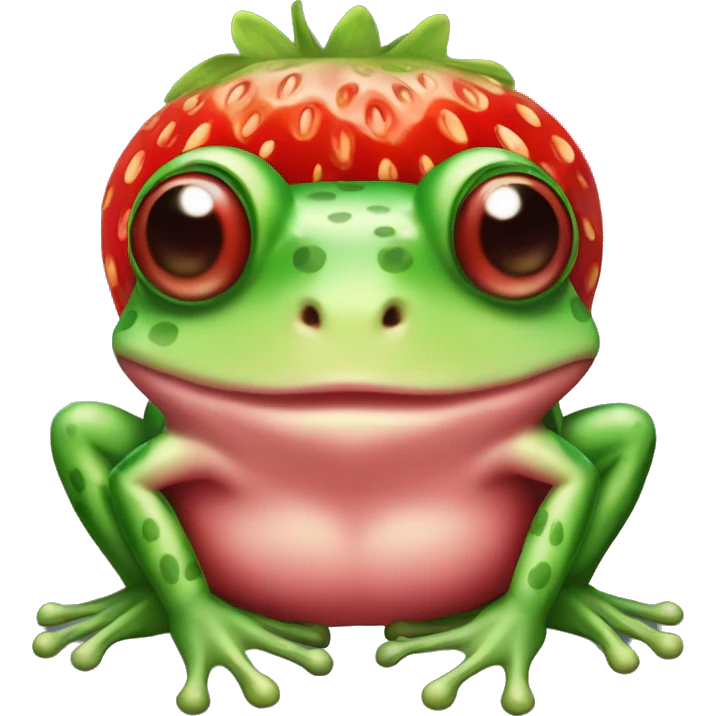 Stawberry frog emoji