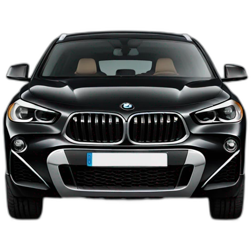 Black bmw x2 front emoji