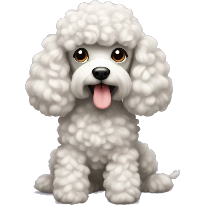 A competetive poodle emoji