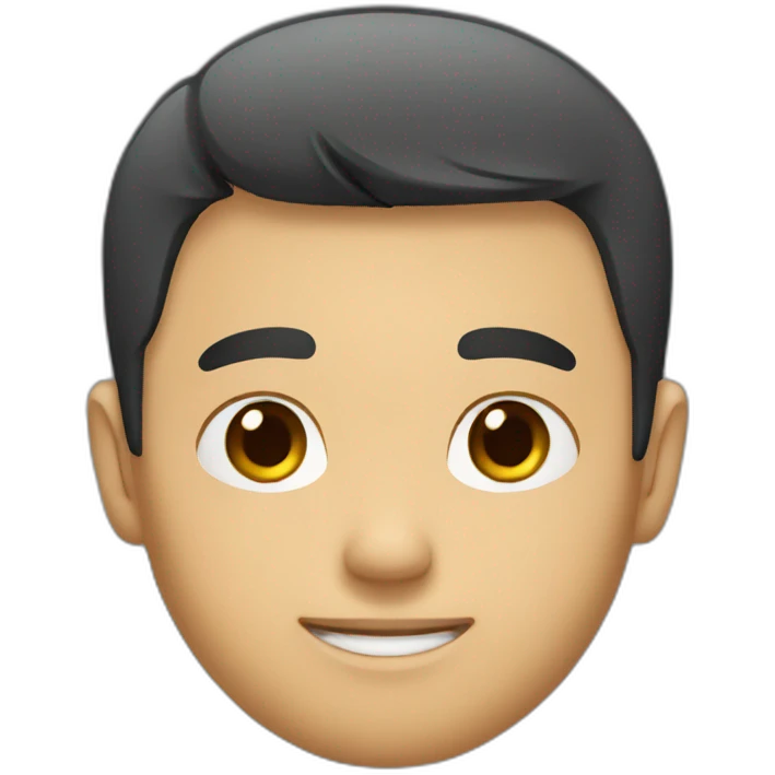 half asian guy emoji