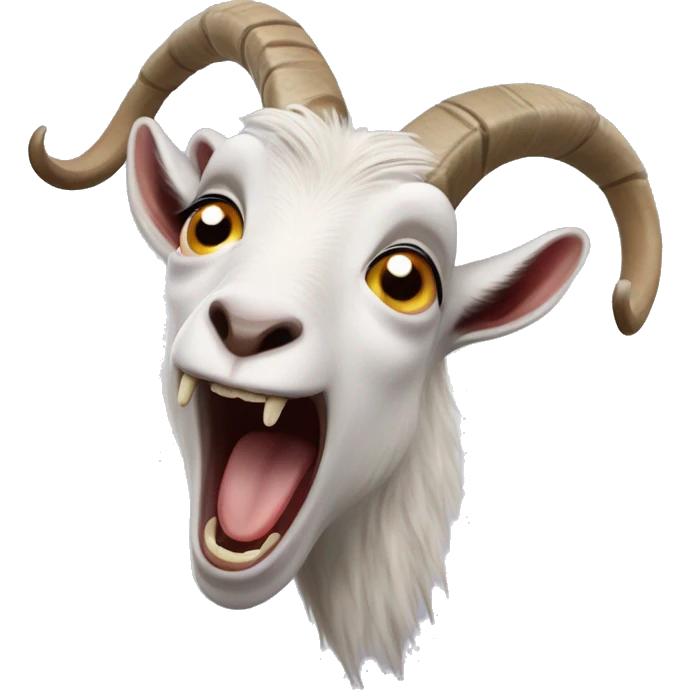 Screaming goat ￼ emoji