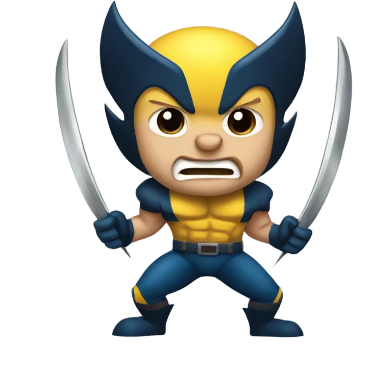 Wolverine long blade claws  emoji