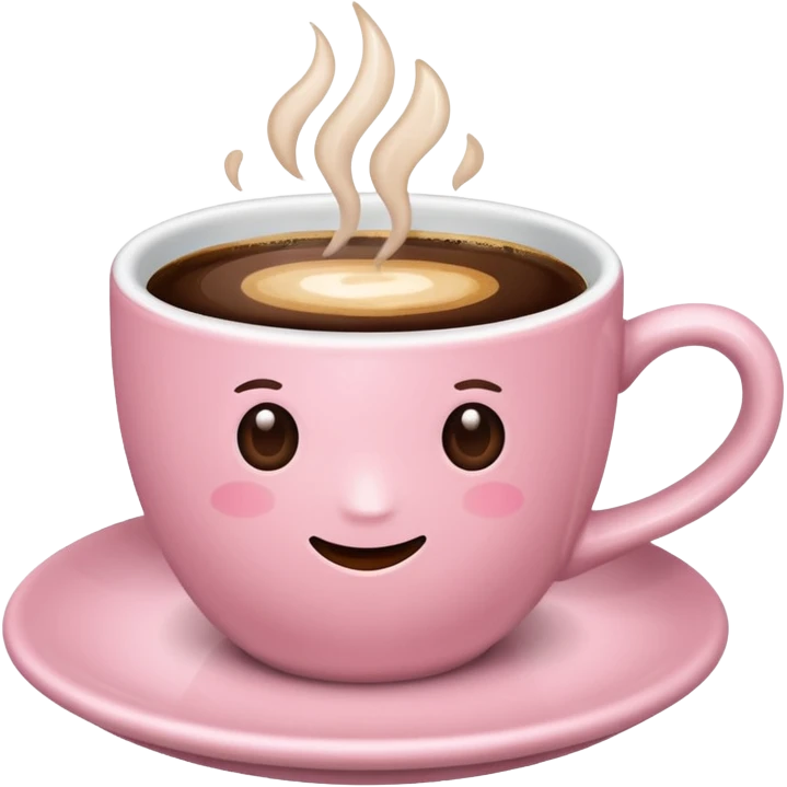 light-pink cup of coffee, no details emoji
