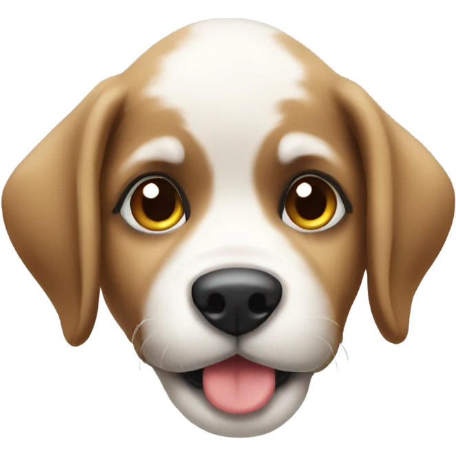 Christmas puppy emoji