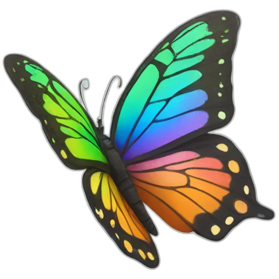 Rainbow Butterfly emoji