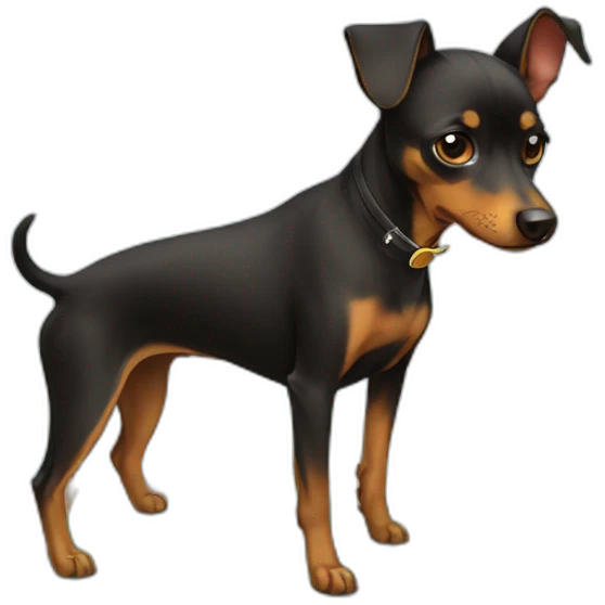 pinscher plays boardgame emoji