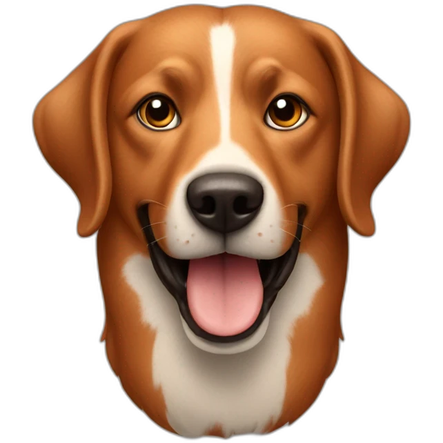 Perro-salchicha-marron-fuego emoji