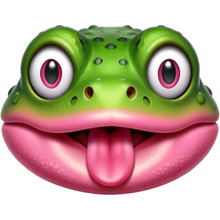 frog tongue face emoji