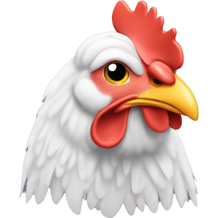 A chicken with a schoolback emoji