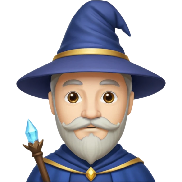 wizard with mustache emoji