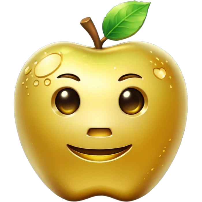 Enchanted golden apple in minecraft style  emoji