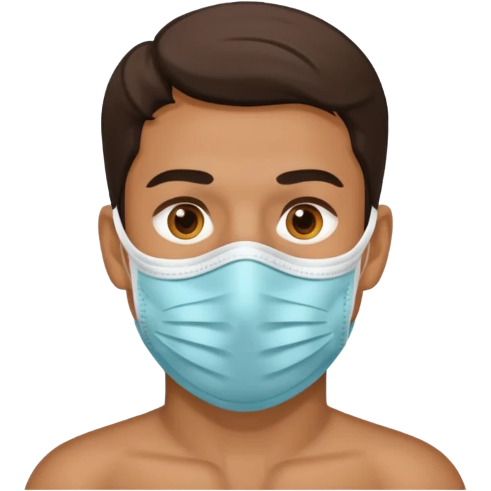 man, facemask emoji