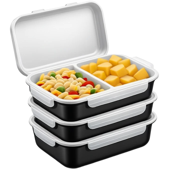 meal prep container black emoji