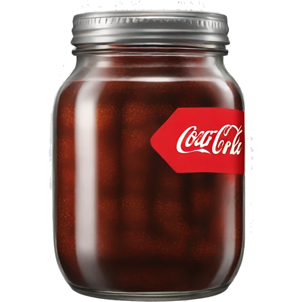 A jar of Coca-Cola emoji