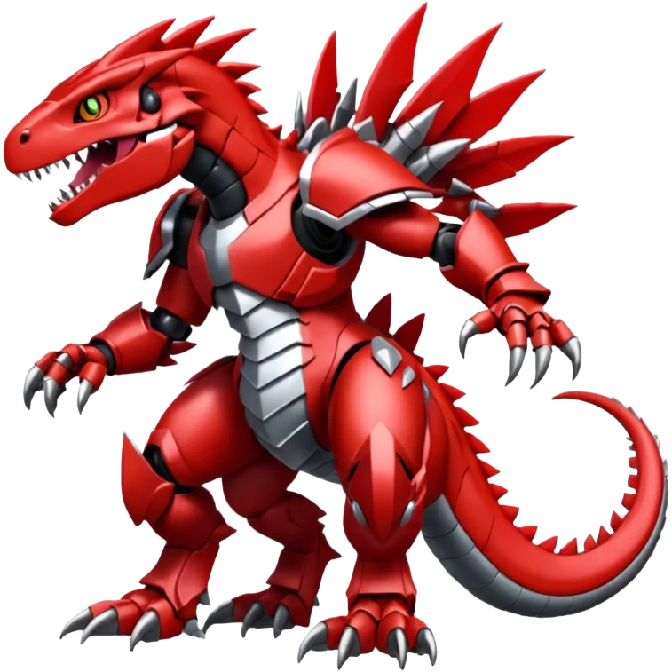  Cool Digimon-Fakemon-Guilmon-Groudon-Velociraptor-Dragon-Mecha full body emoji