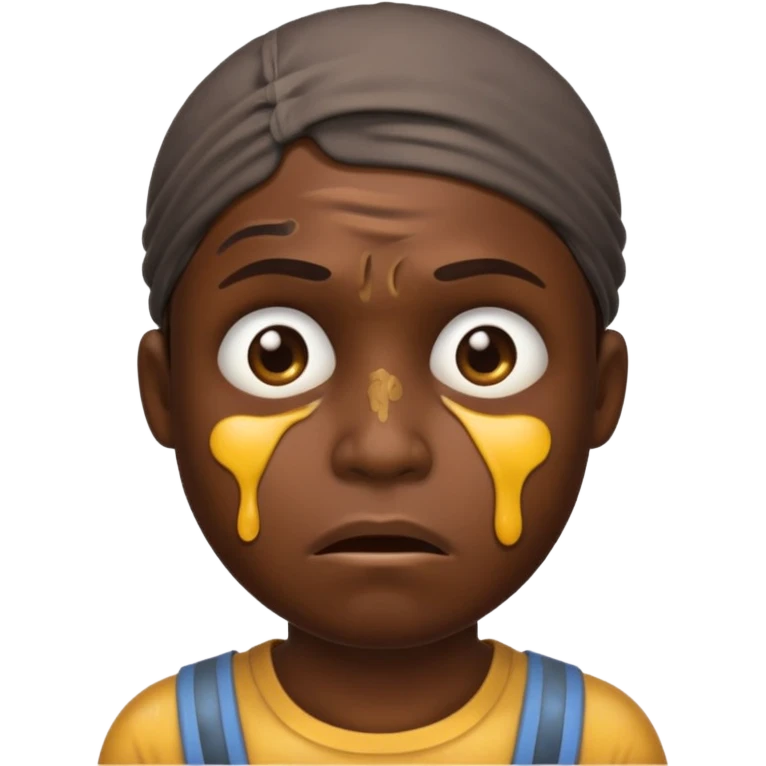 Emoji portrait of a mine slave emoji