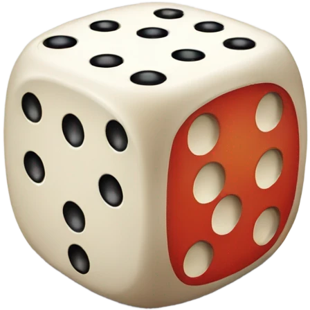 Rolling the dice emoji
