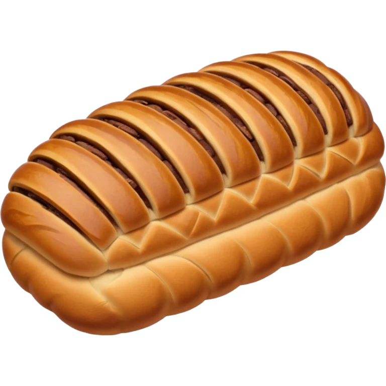 sweet romanian bread with cacao lines emoji