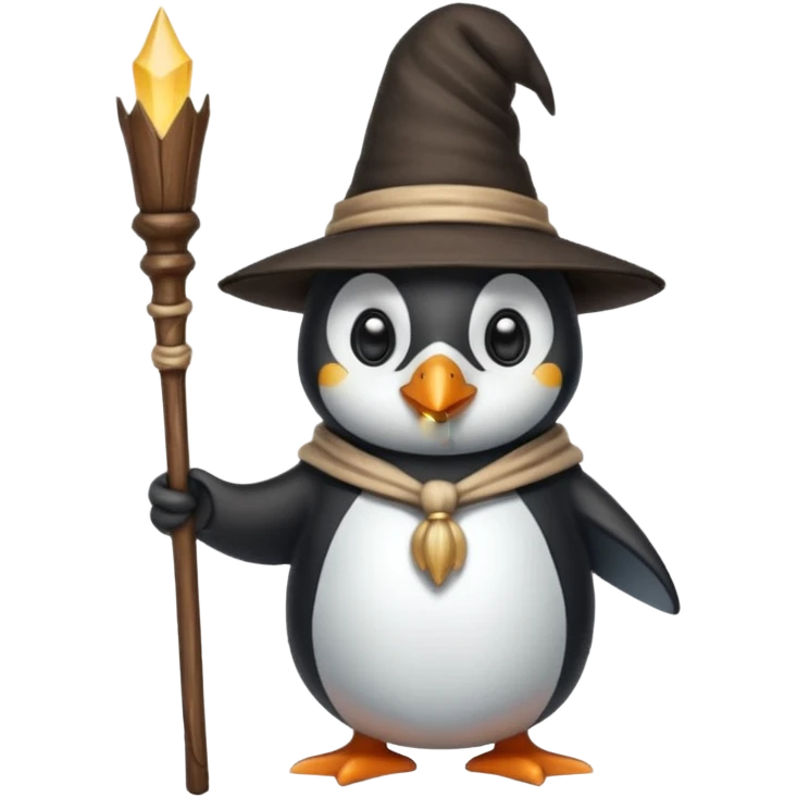 Penguin Wizard emoji