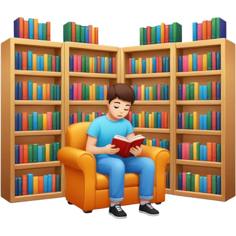 aestetic library y2k style emoji