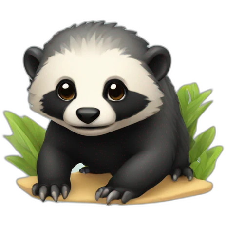 cute honeybadger emoji