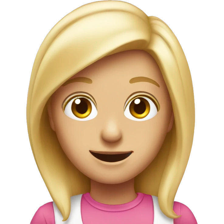 pink fun emoji