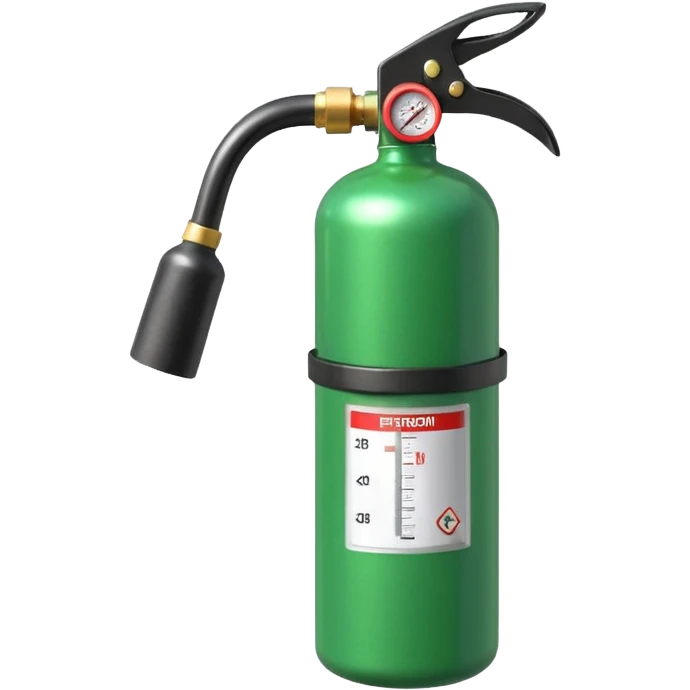 green fire extinguisher  emoji