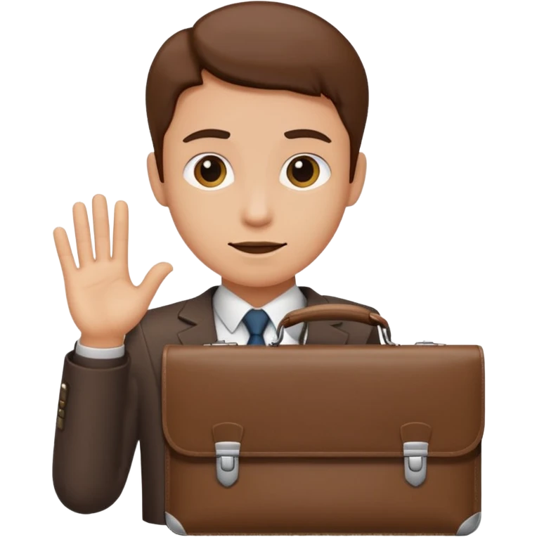 a person with a briefcase emoji