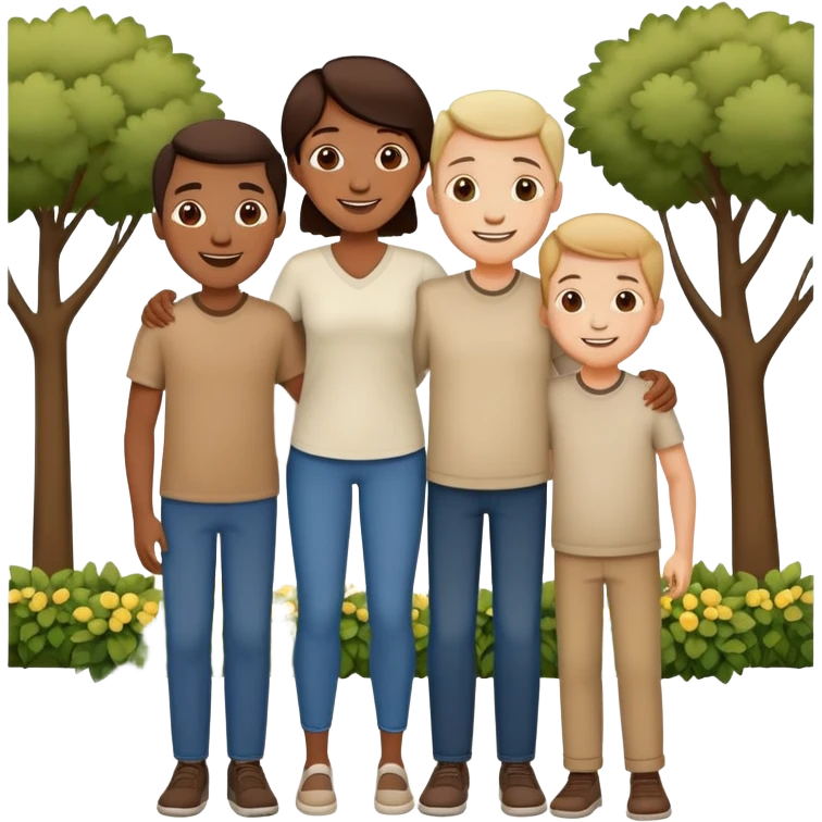 Family w two boys  emoji