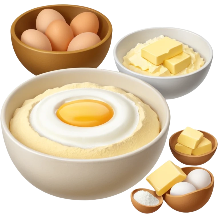 baking ingredients ready for preparation emoji