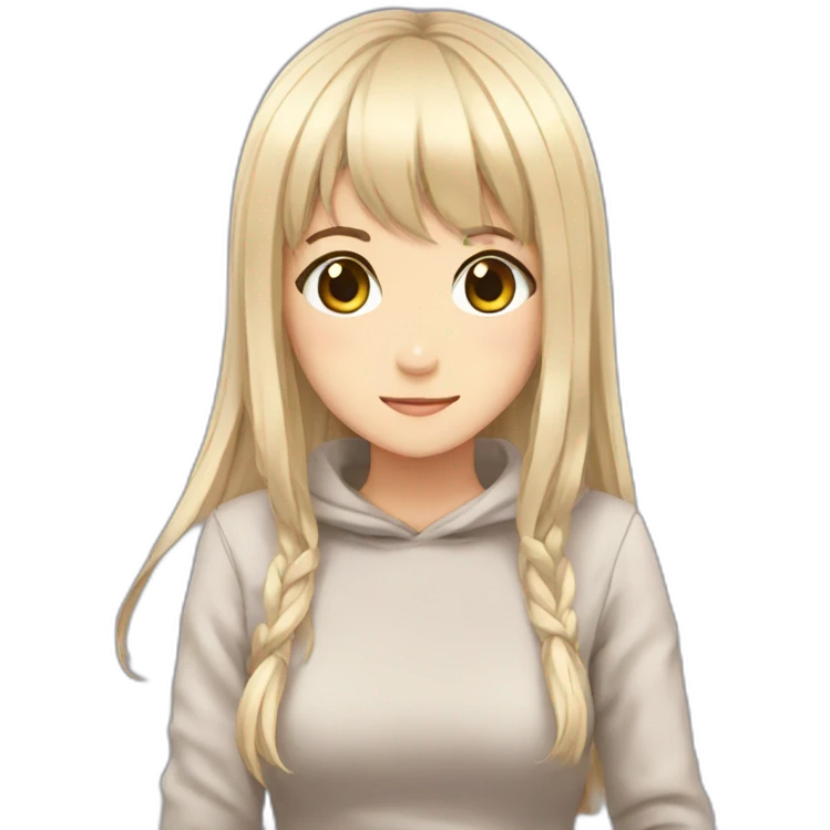 Nutting anime girl emoji