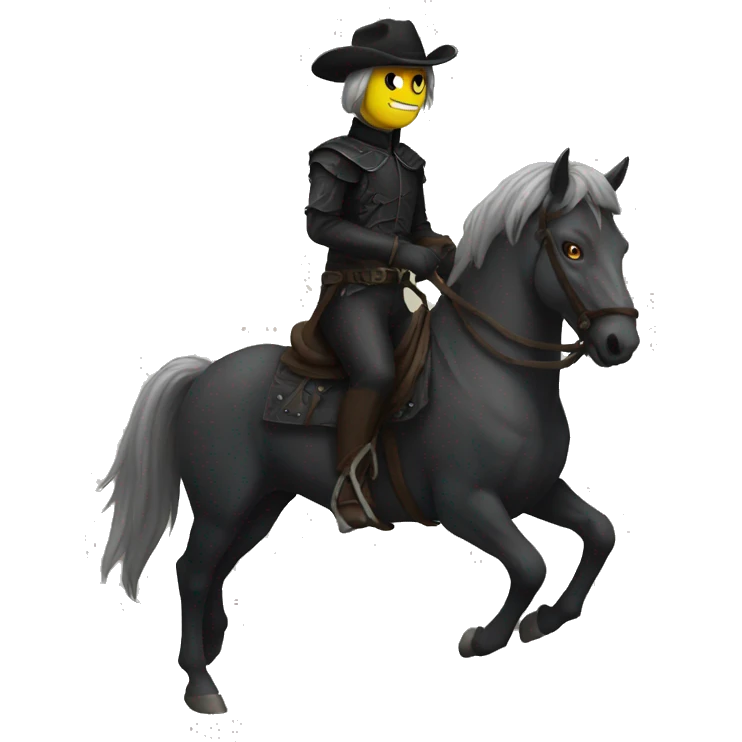 Horseman spooky emoji