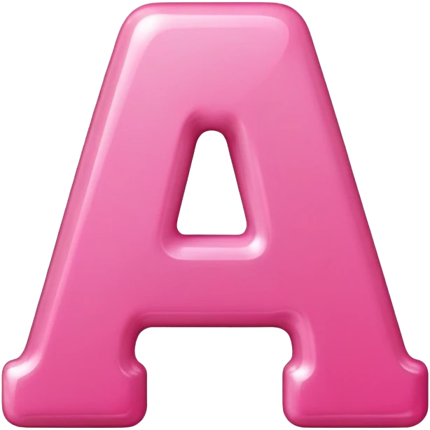 Pink letter A emoji