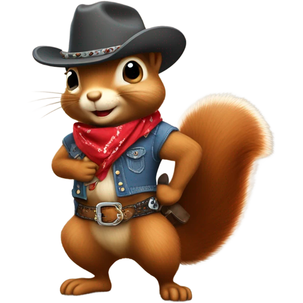 Cowgirl squirell emoji