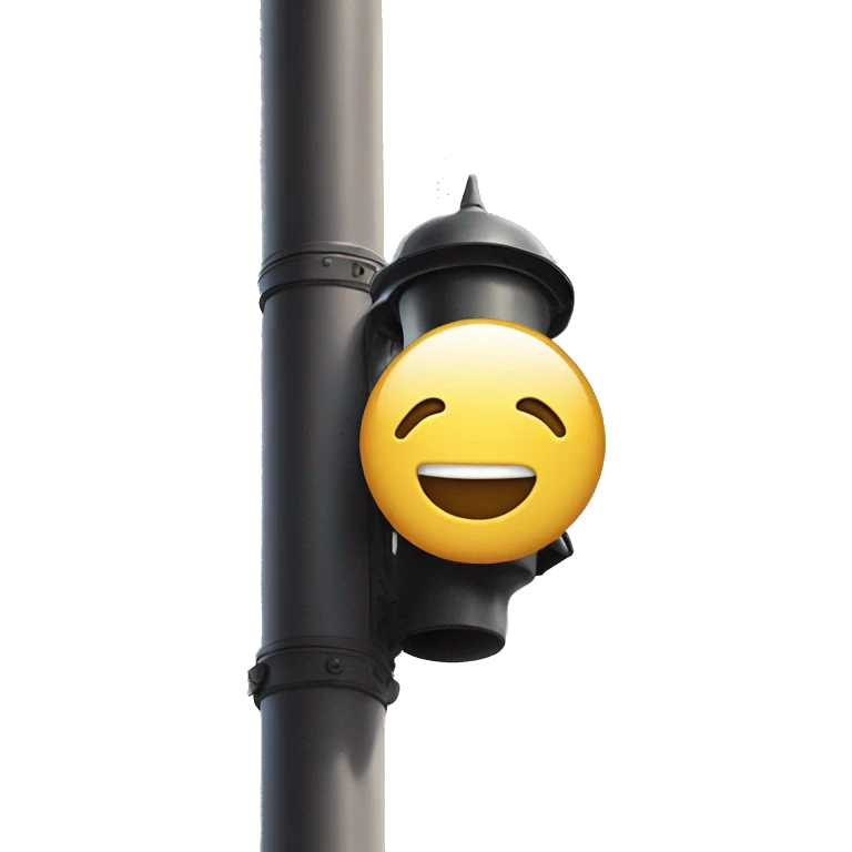 Man on light pole emoji